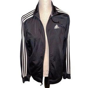 Adidas Trio 21 Track Jackets Women’s Size Small Black And White Zip Front